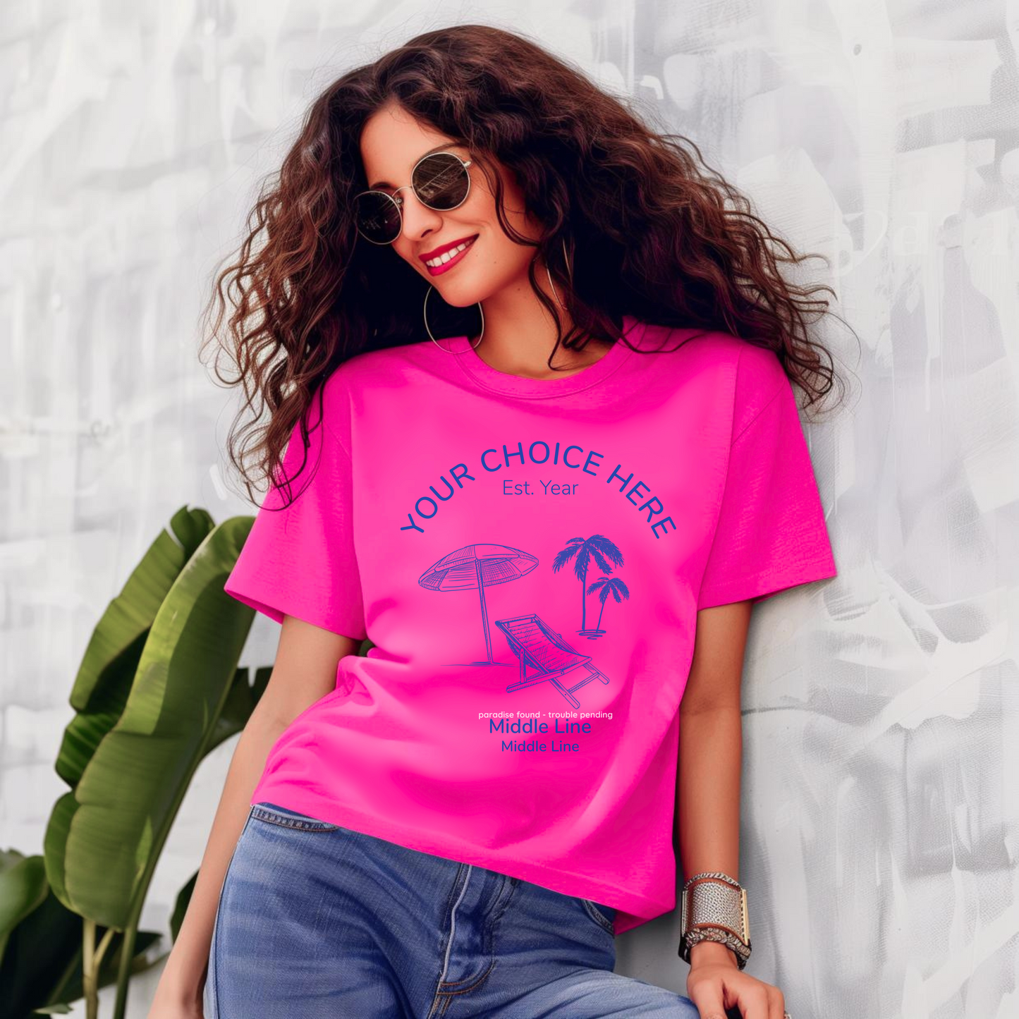 Beach Bash Bachelorette Tee – Personalized Girls’ Weekend Shirt with Wheel of Dare QR Code Game