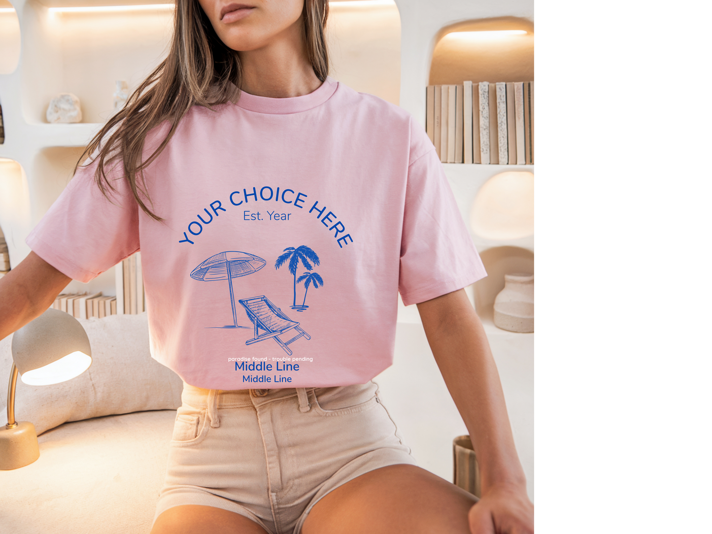 Beach Bash Bachelorette Tee – Personalized Girls’ Weekend Shirt with Wheel of Dare QR Code Game