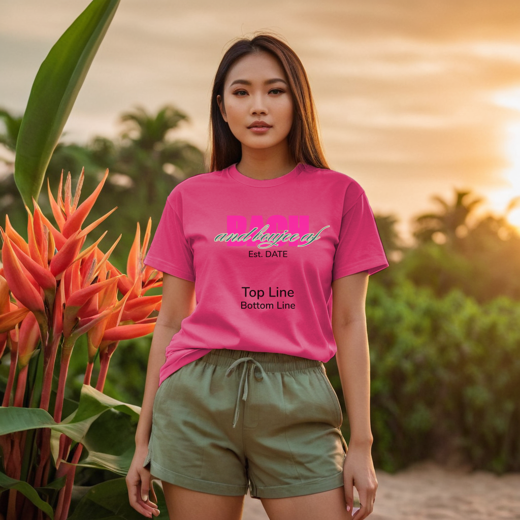 Bach and Boujee AF Tee – Luxe Bachelorette Party Shirt with Wheel of Dare QR Code