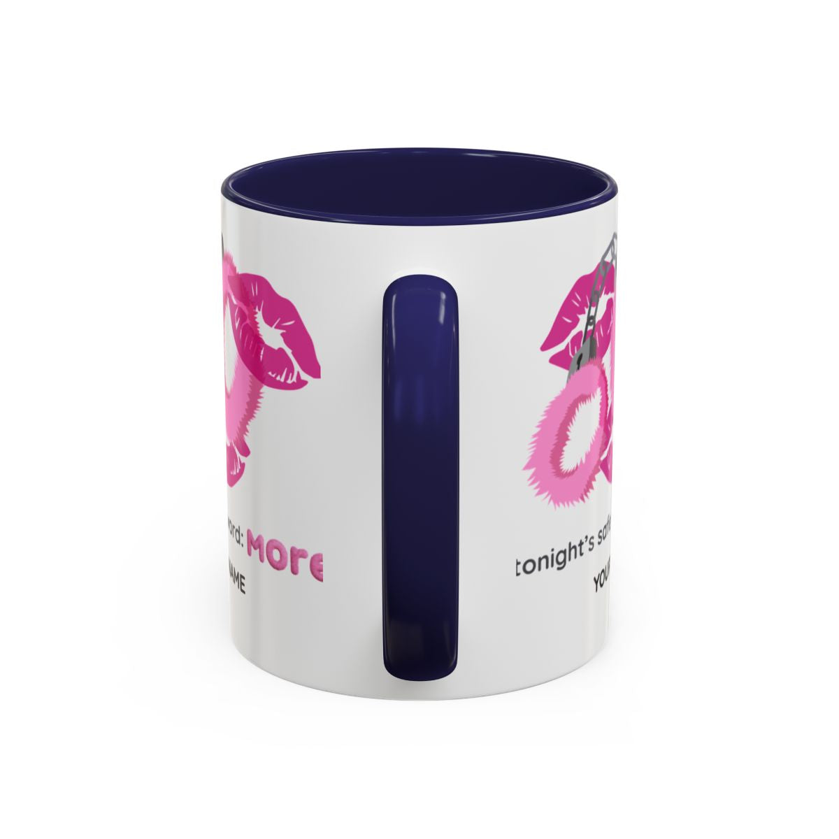 Personalized Accent Coffee Mug – Custom Name Sassy Ceramic Mug with Color Handle, 11oz & 15oz, Fun Bachelorette Party Gift