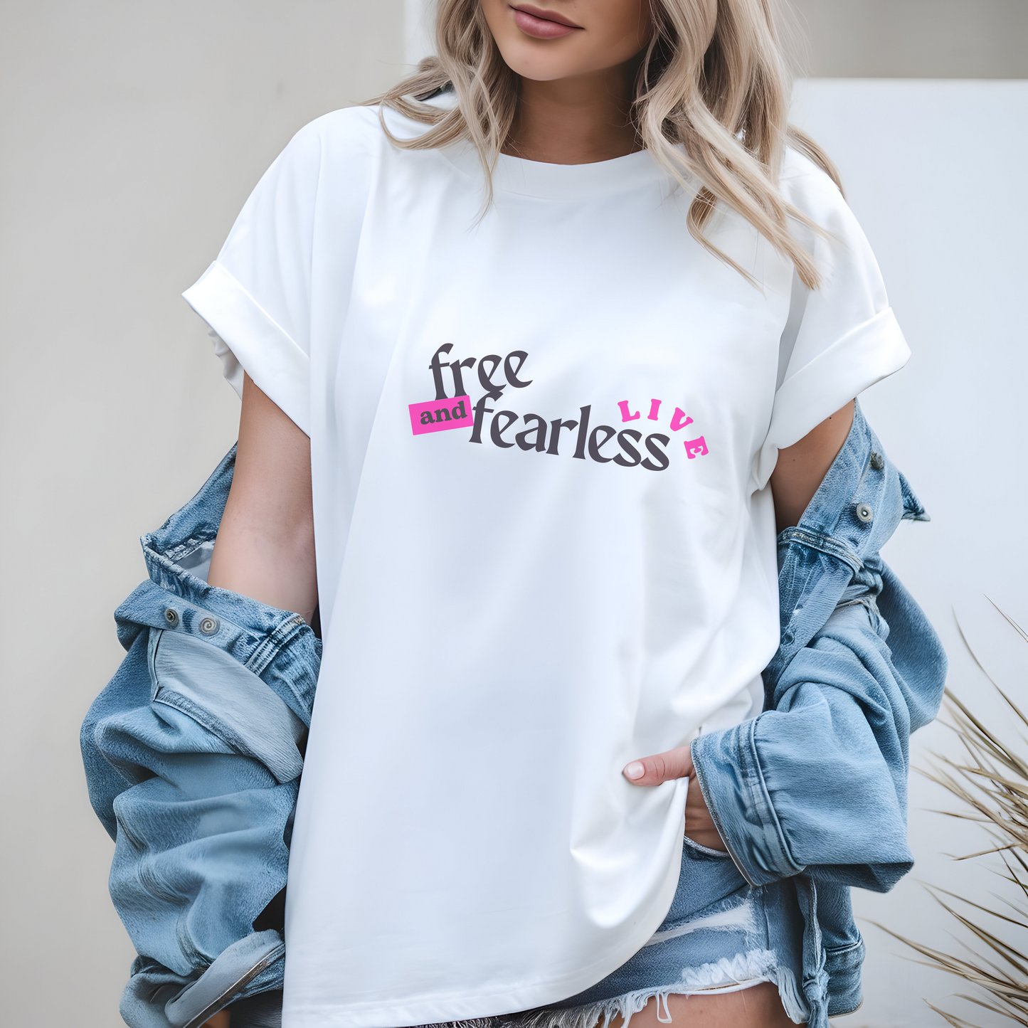 Live Free and Fearless Live Tee – Wheel of Dare QR Code Party Game Shirt