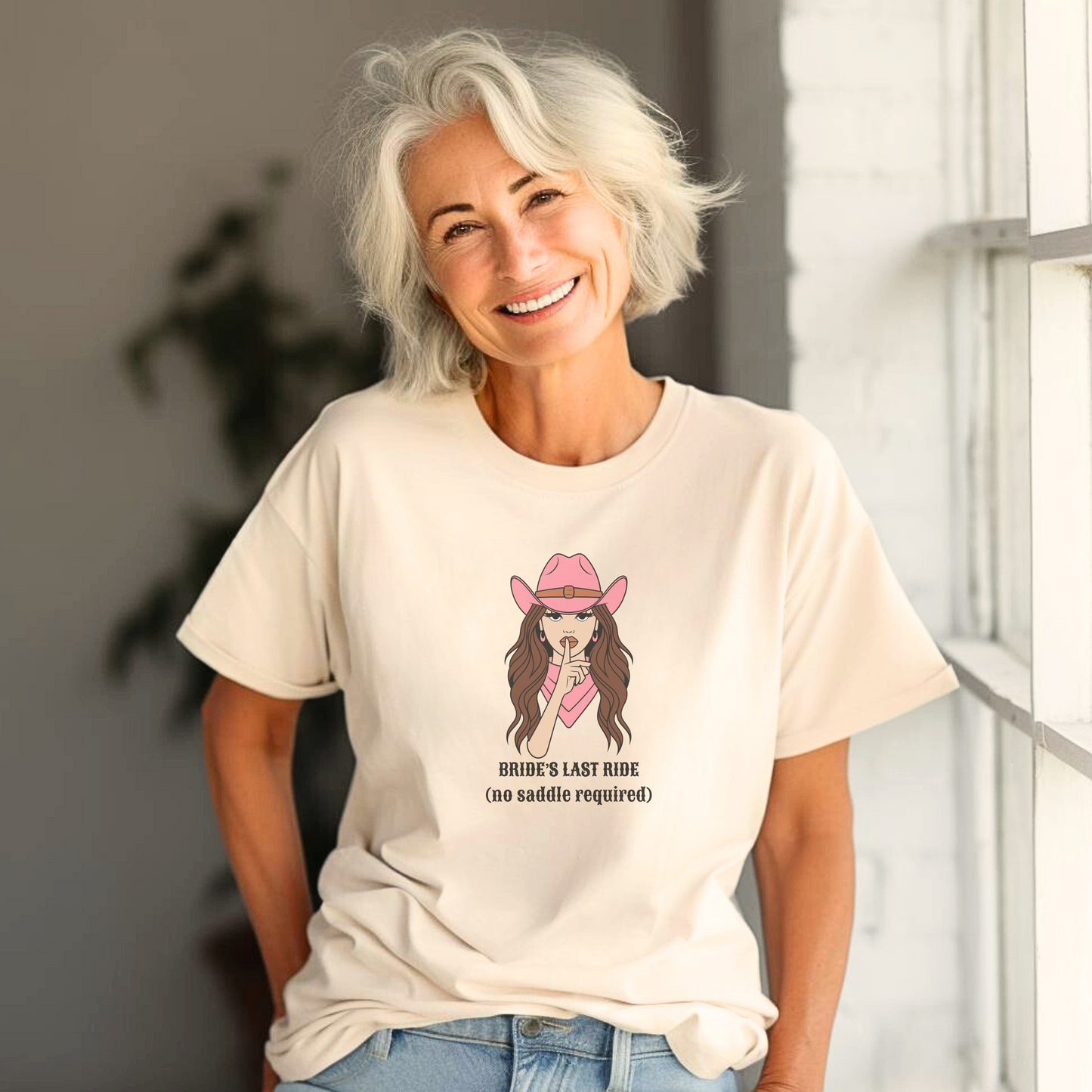 Bride’s Last Ride Tee – No Saddle Required | Bachelorette Party Dare QR Code