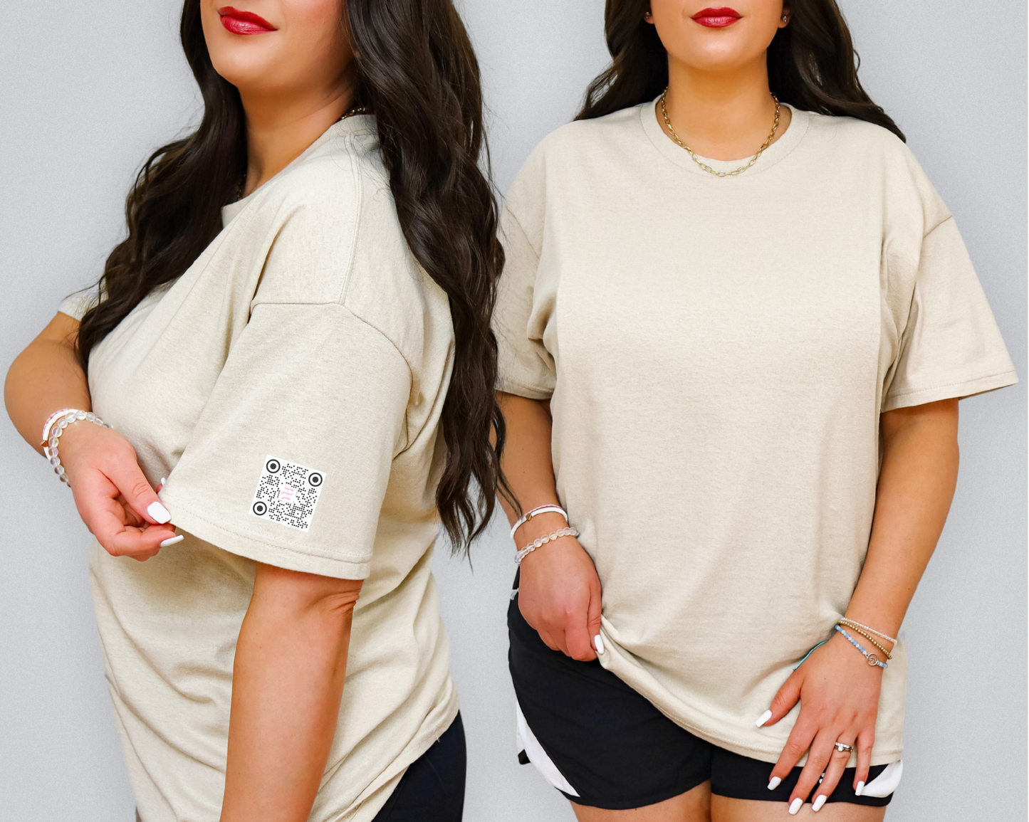 Sweet? Sure. Innocent? Absolutely Not. Tee – Sassy Angel Edition | Party Dare QR Code