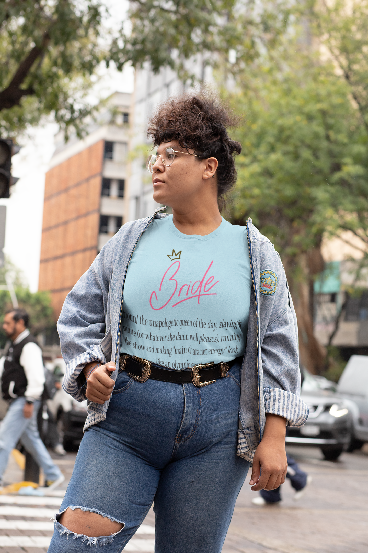 Sassy Bride Definition Tee – Personalized Bachelorette Shirt with Wheel of Dare QR Code Party Game