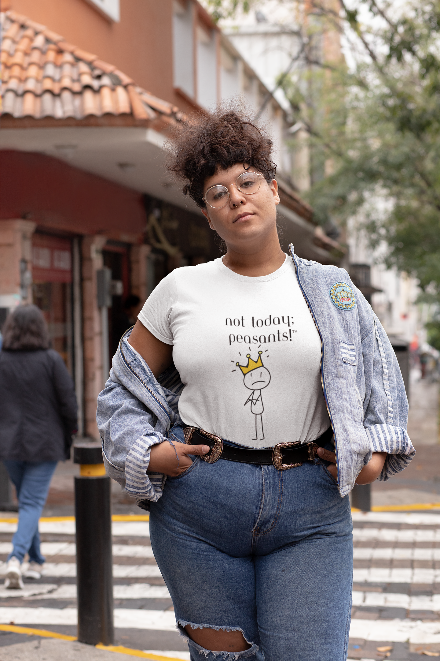 Not Today, Peasants Tee – Pour Decisions Party Shirt with Wheel of Dare QR Code Game