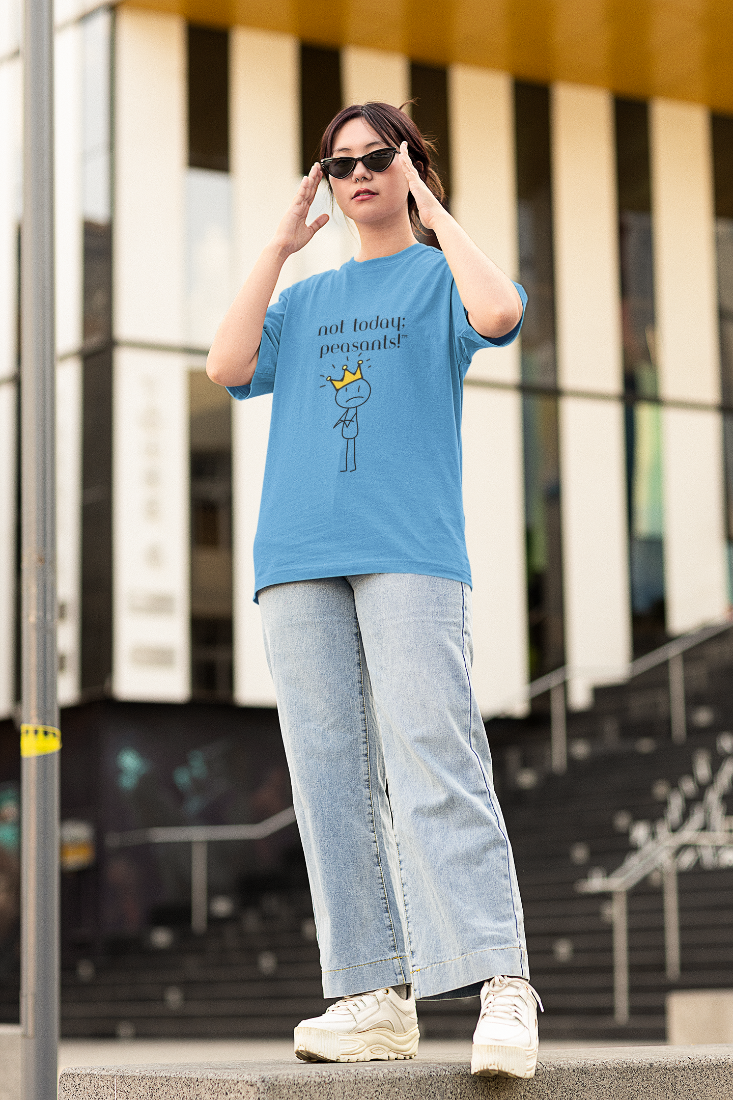 Not Today, Peasants Tee – Pour Decisions Party Shirt with Wheel of Dare QR Code Game
