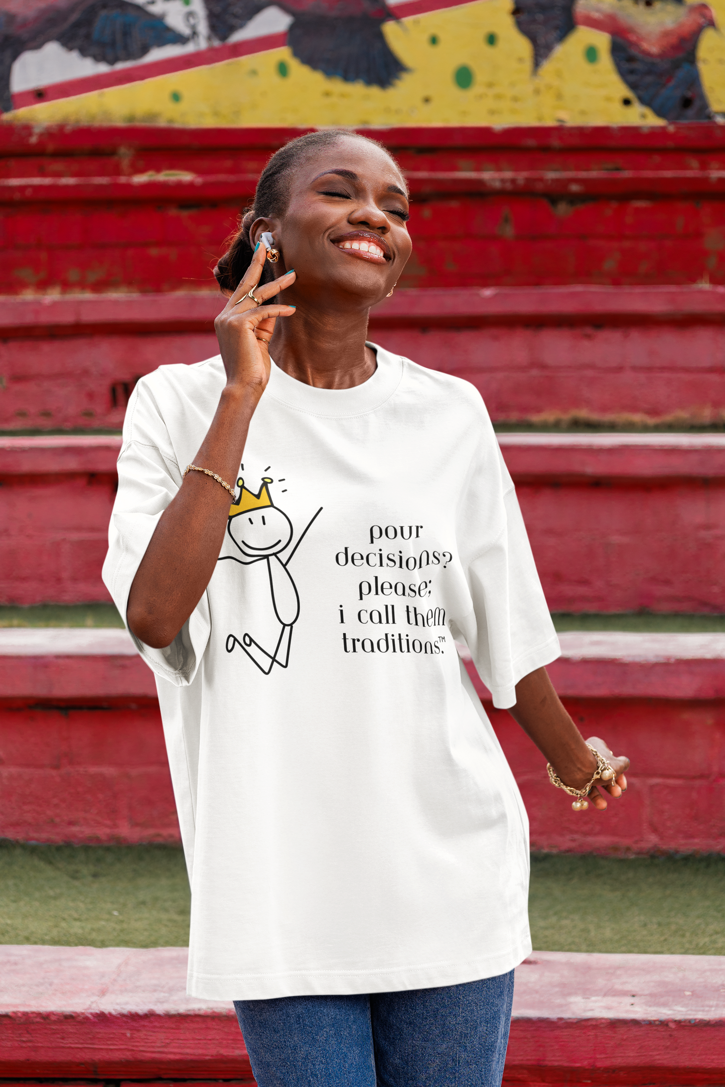 Pour Decisions? I Call Them Traditions Tee – Wheel of Dare QR Code Party Game Shirt