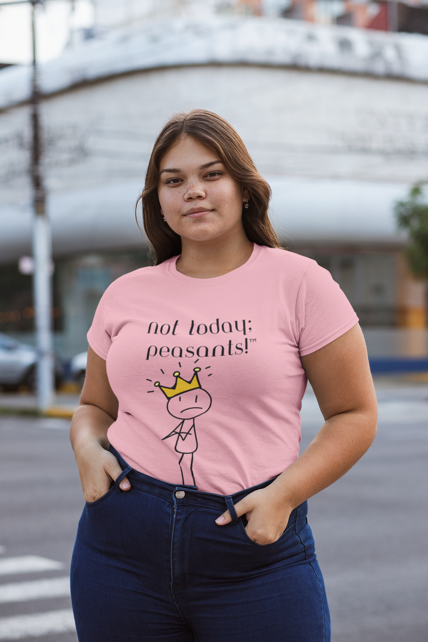 Not Today, Peasants Tee – Pour Decisions Party Shirt with Wheel of Dare QR Code Game