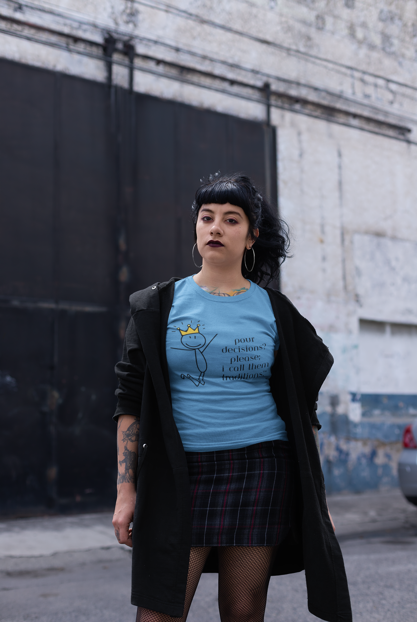 Pour Decisions? I Call Them Traditions Tee – Wheel of Dare QR Code Party Game Shirt