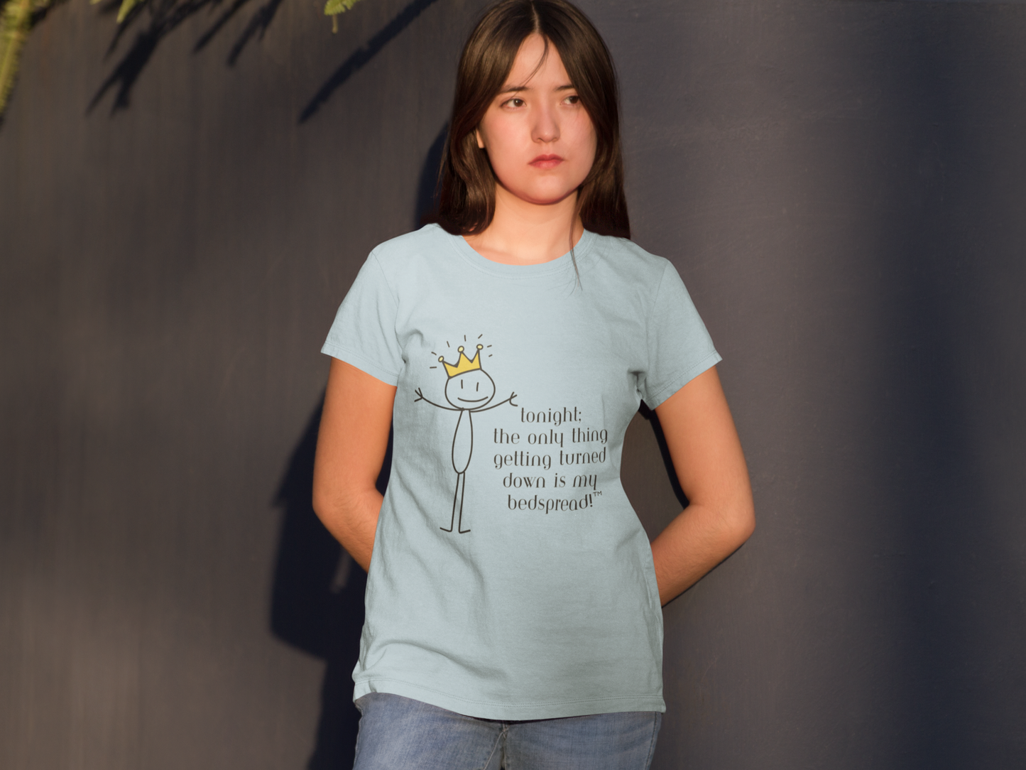 Tonight: The Only Thing Getting Turned Down Is My Bedspread Tee – Wheel of Dare QR Code Party Game Shirt