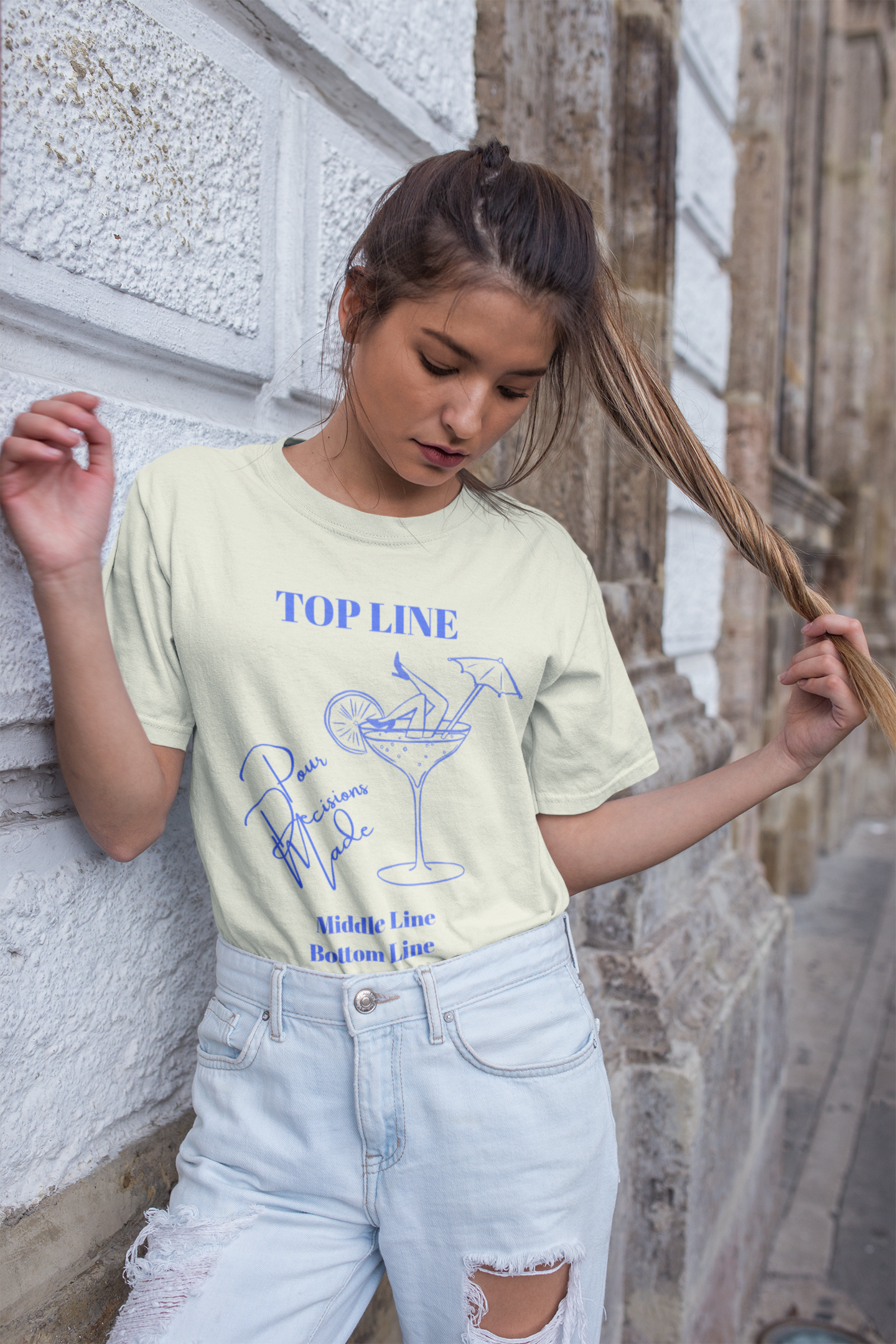 Pour Decisions Made Personalized Tee – Custom Party Shirt with Wheel of Dare QR Code Game