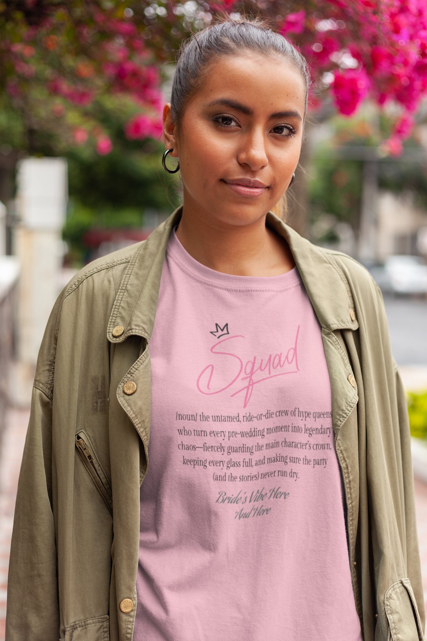 Customizable Sassy Bride Squad Tee – Unisex Heavy Cotton Shirt with Party Game QR Code | Bachelorette Party Must-Have