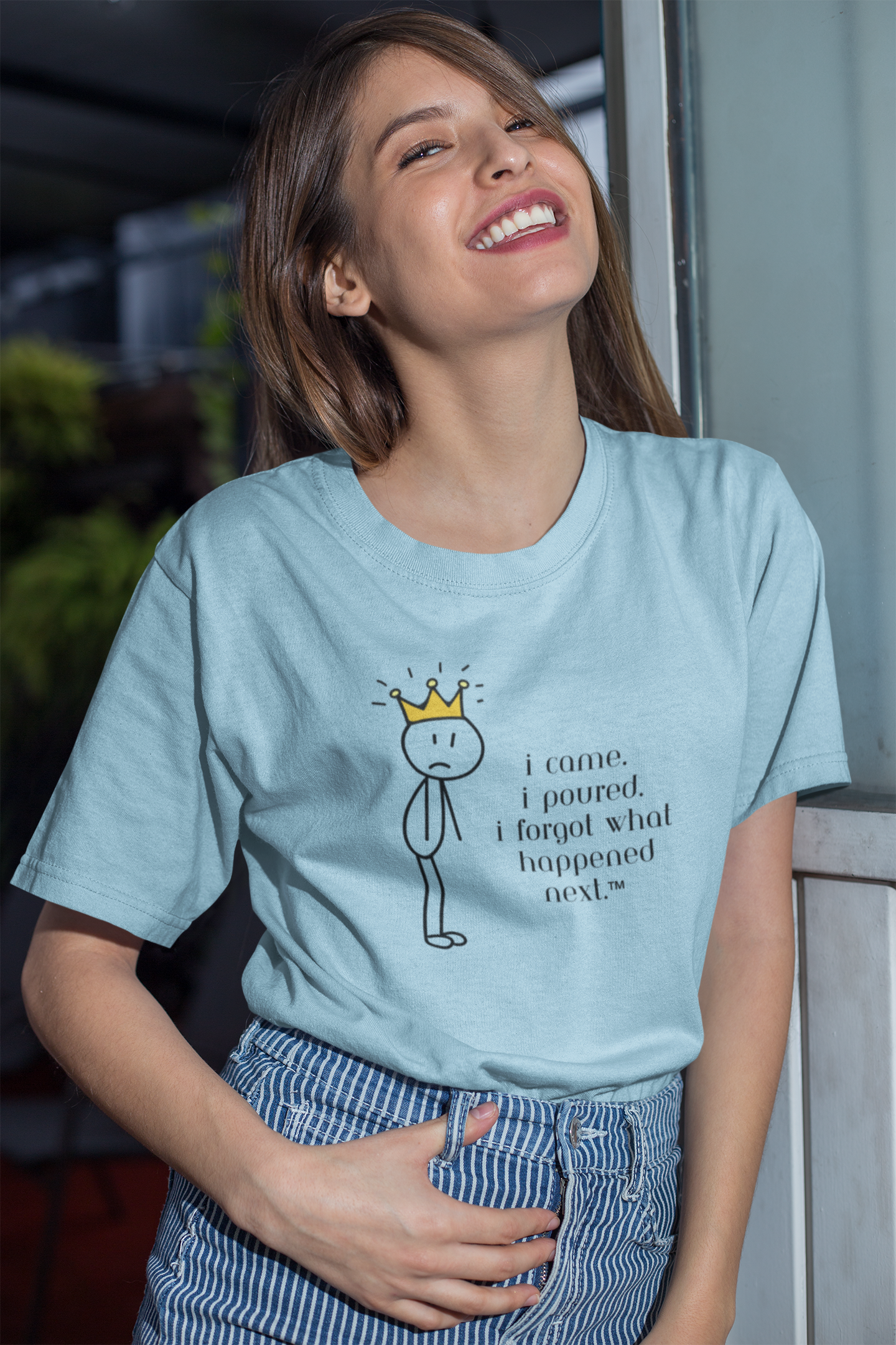 Pour Decisions Tee – I Came, I Poured, I Forgot | Wheel of Dare QR Code Party Game Shirt