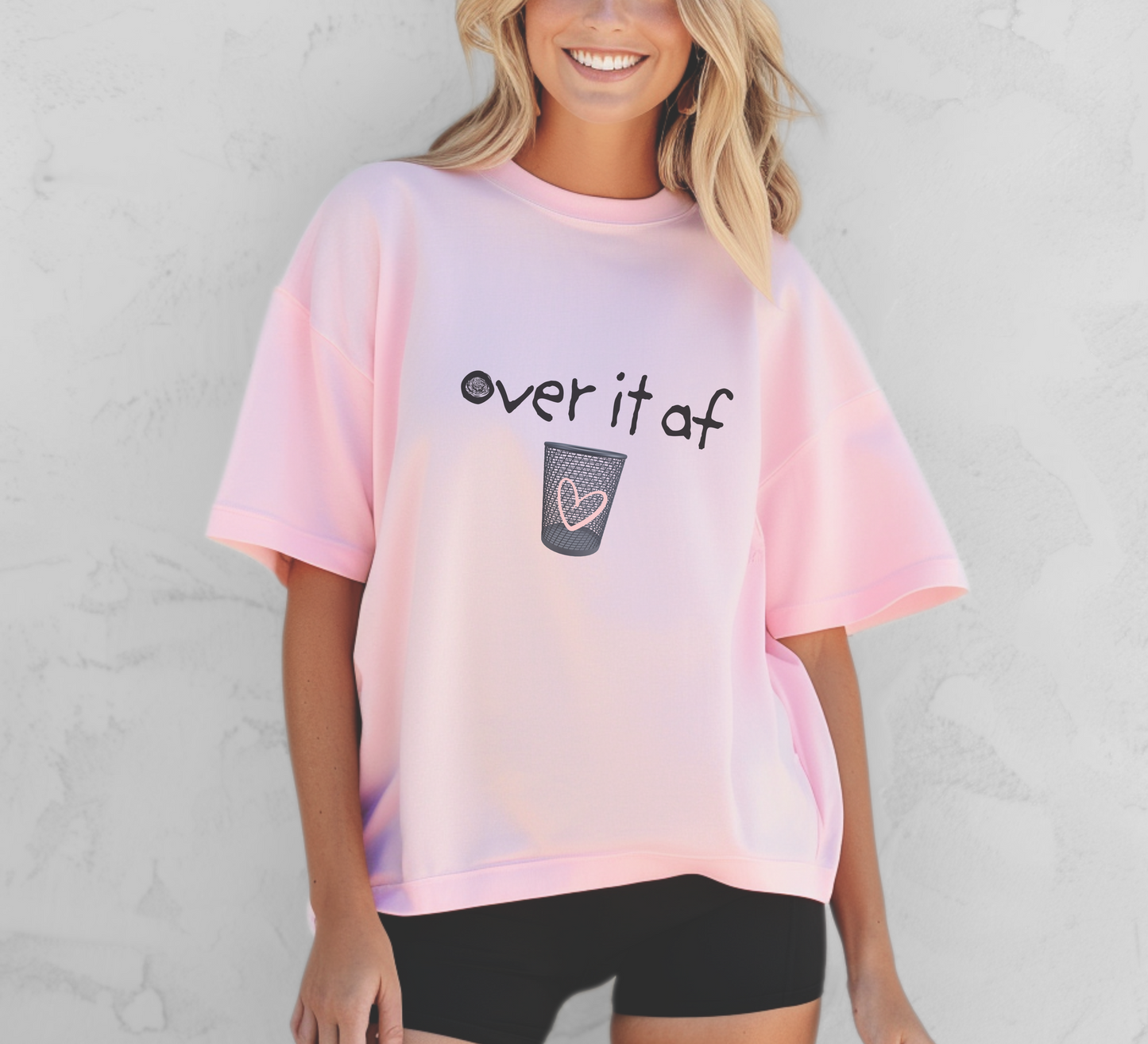 Over It AF Tee – Wheel of Dare QR Code Party Game Shirt