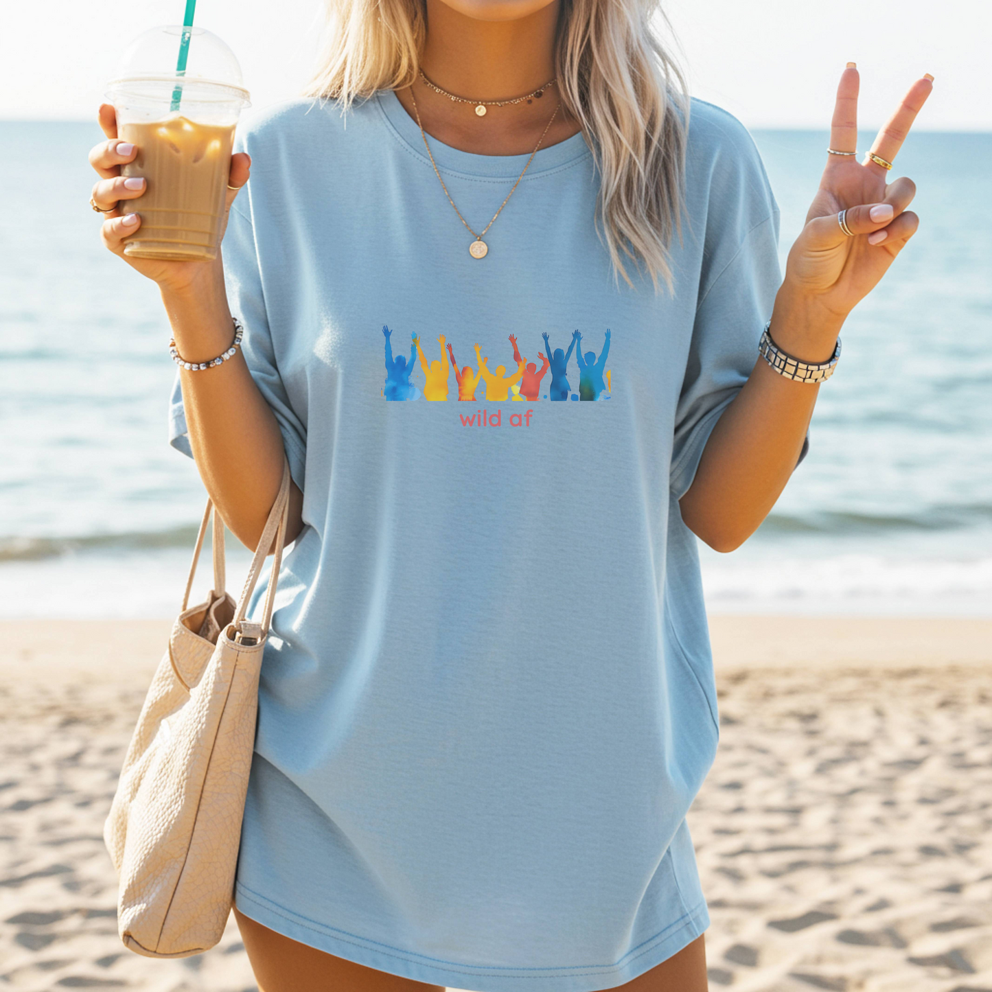 Wild AF Tee – Party Crew Edition | Dare QR Code on Sleeve