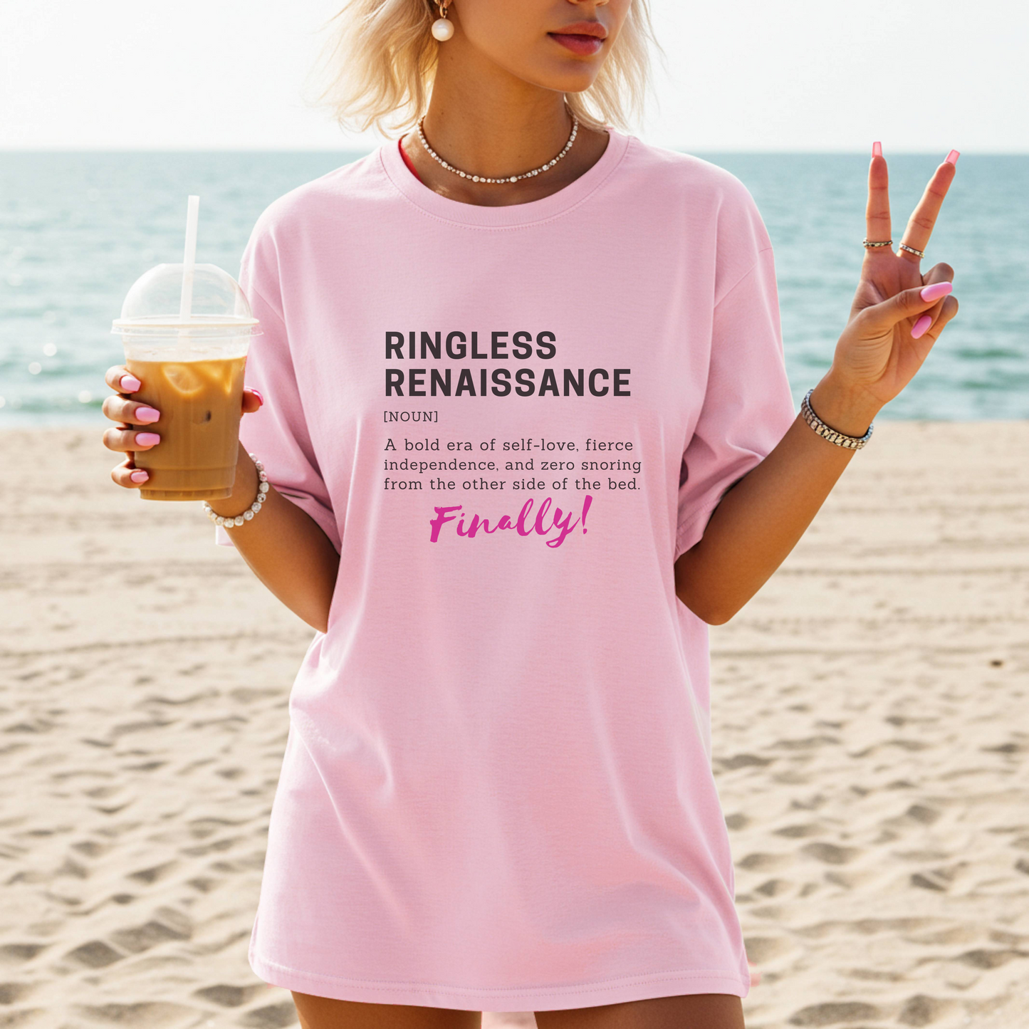 Ringless Renaissance Tee – Wheel of Dare QR Code Party Game Shirt