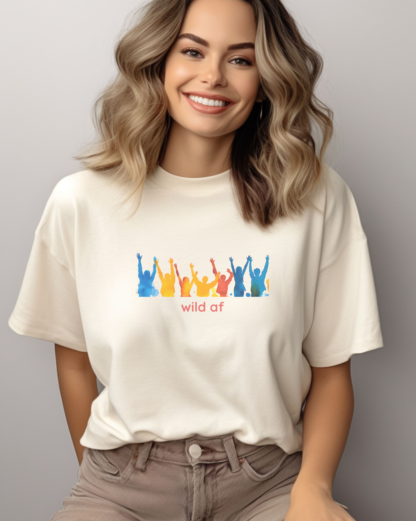 Wild AF Tee – Party Crew Edition | Dare QR Code on Sleeve