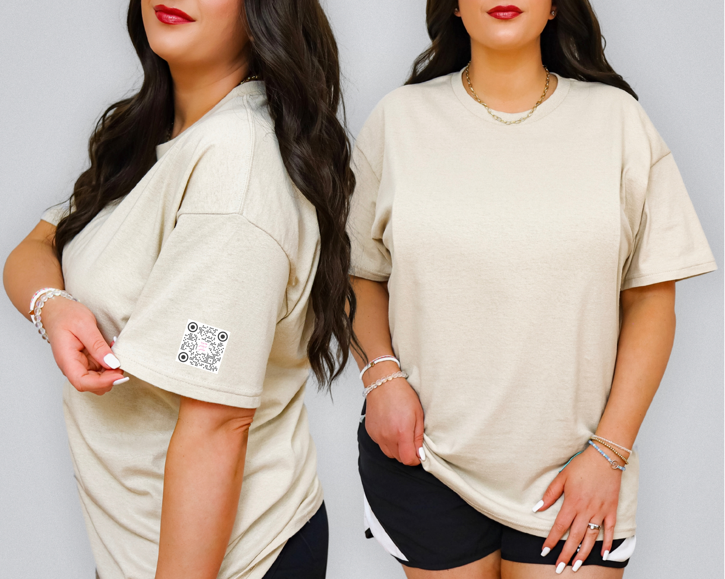 Vows & Vino Tee – Bachelorette Party Shirt with QR Code Game, Oversized Trend
