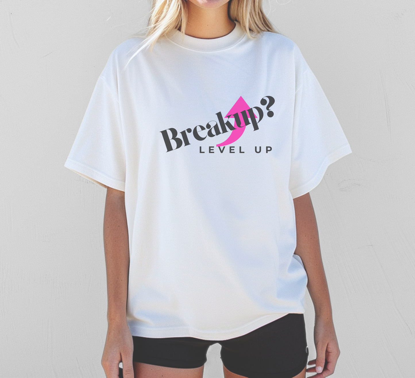 Breakup? Level Up Tee – Wheel of Dare QR Code Party Game Shirt