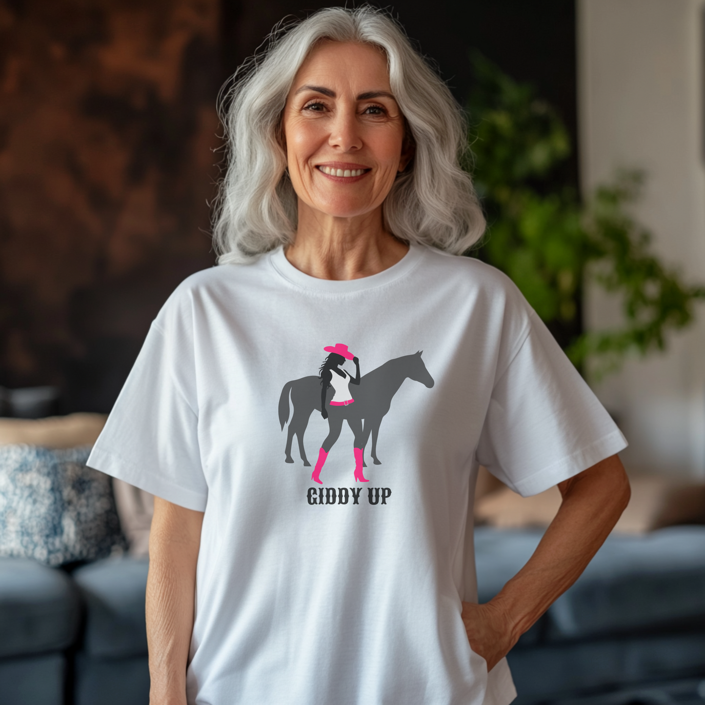 Giddy Up Tee – Cowgirl Sass Edition | Party Dare QR Code