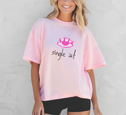 Single AF Tee – Wheel of Dare QR Code Party Game Shirt