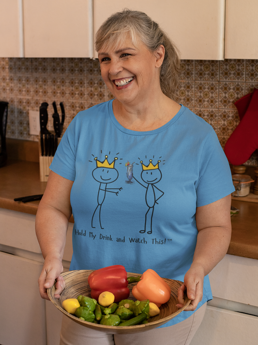 Hold My Drink and Watch This Tee – Wheel of Dare QR Code Party Game Shirt